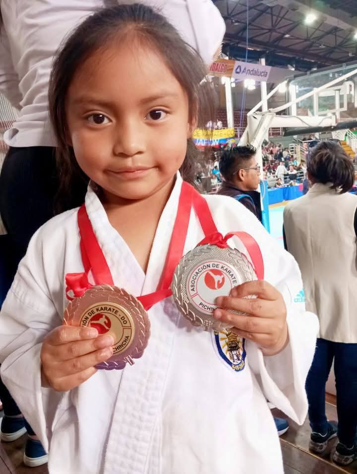 Karateka en posición de combate